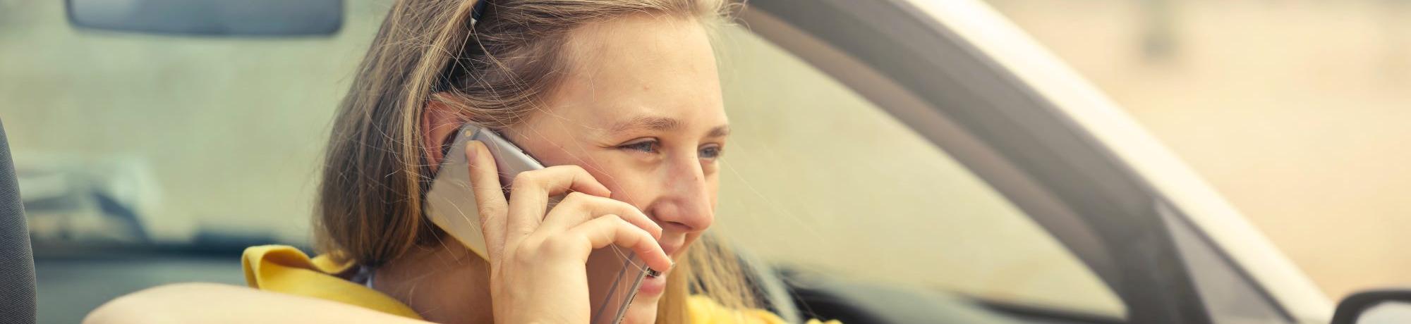 Girl talking on phone - Photo by bruce mars from Pexels